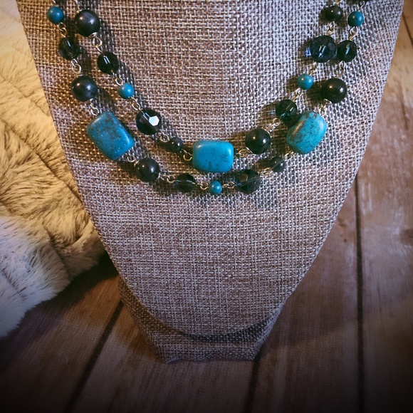 Coldwater Creek Turquoise Multi-Strand Necklace - Picture 5 of 8